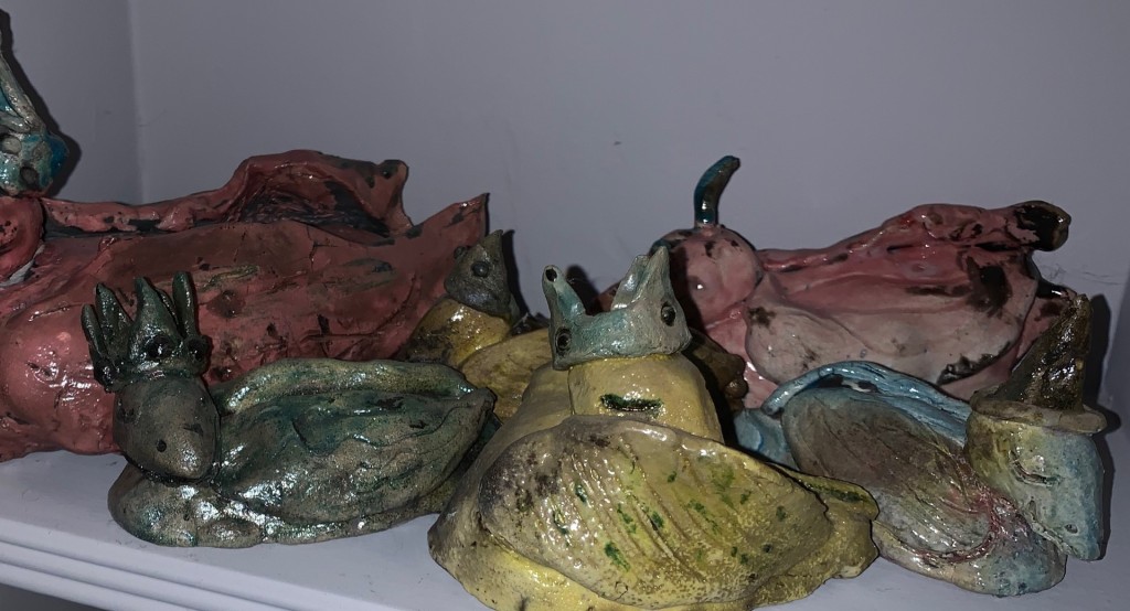 Art Lady's ceramic birds